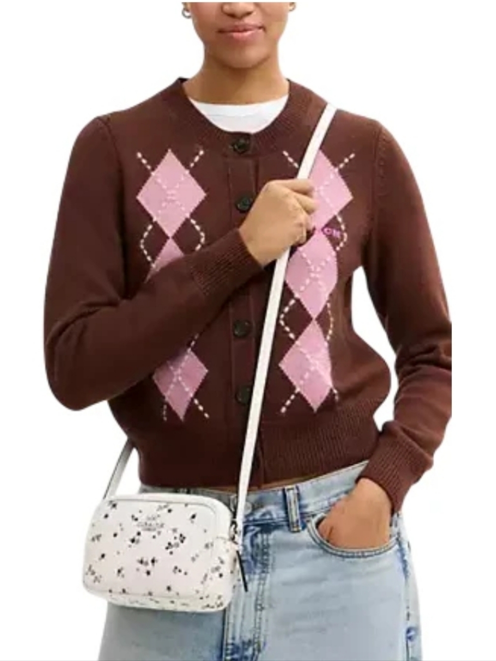 COACH Mini Jamie Camera Crossbody Bag With Star Print